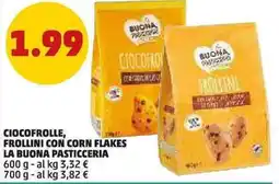 PENNY Ciocofrolle, frollini con corn flakes LA BUONA PASTICCERIA offerta