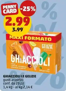 PENNY Ghiaccioli LE GELIZIE offerta