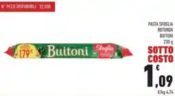 Conad Pasta sfoglia rotonda BUITONI offerta