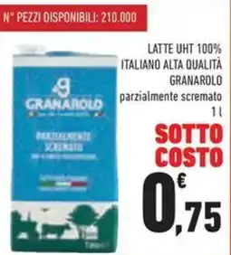 Conad Latte uht 100% italiano alta qualità GRANAROLO offerta