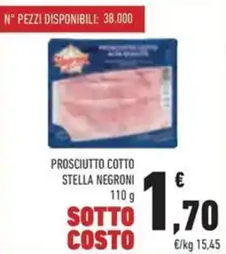 Conad Prosciutto cotto stella NEGRONI offerta