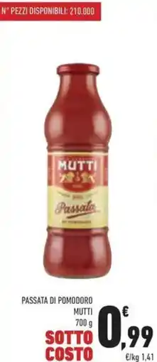 Conad Passata di pomodoro MUTTI offerta