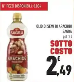 Conad Olio di semi di arachidi SAGRA offerta
