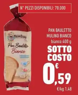 Conad Pan bauletto mulino bianco bianco offerta