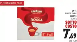 Conad Caffè qualità rossa LAVAZZA offerta