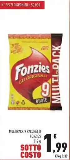 Conad Multipack 9 pacchetti FONZIES offerta