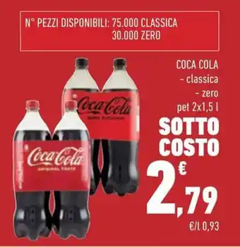 Conad COCA COLA classica, zero offerta