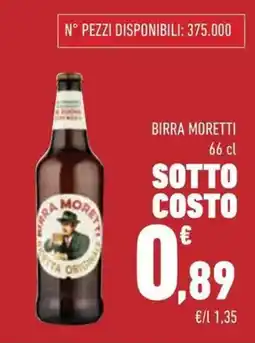 Conad Birra MORETTI offerta