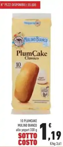 Conad 10 plumcake mulino bianco allo yogurt offerta
