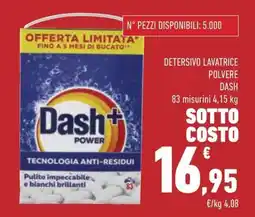 Conad Detersivo lavatrice polvere DASH offerta