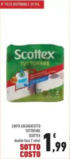 Conad Carta asciugatutto tuttofare scottex double face offerta