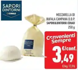 Conad Mozzarella di bufala campana d.o.p. SAPORI&DINTORNI CONAD offerta