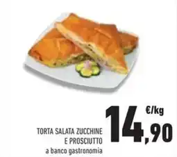 Conad Torta salata zucchine e prosciutto a banco gastronomia offerta