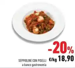 Conad Seppioline con piselli a banco gastronomia offerta