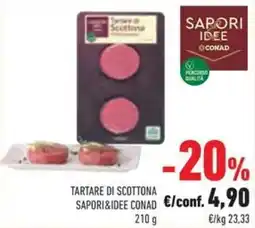 Conad Tartare di scottona SAPORI&IDEE CONAD offerta