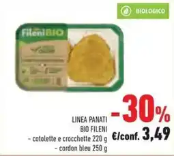 Conad Linea panati bio FILENI offerta