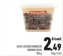 Conad Olive leccino d'abruzzo MADAMA OLIVA offerta