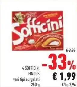Conad 4 sofficini FINDUS offerta