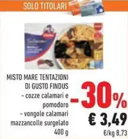 Conad Misto mare tentazioni di gusto FINDUS offerta