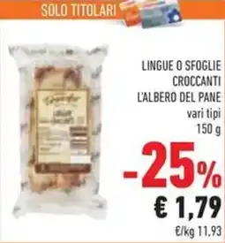 Conad Lingue o sfoglie croccanti l'albero del pane offerta