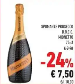 Conad Spumante prosecco D.O.C.G. MIONETTO offerta