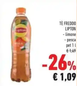 Conad Te freddo lipton limone, pesca offerta