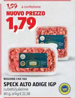 ALDI Speck Alto Adige IGP offerta