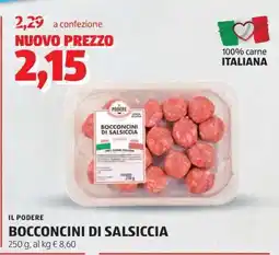 ALDI IL PODERE BOCCONCINI DI SALSICCIA offerta