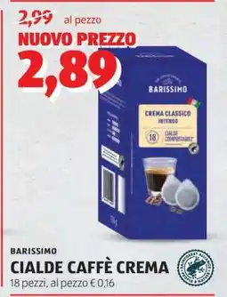 ALDI BARISSIMO CIALDE CAFFÈ CREMA offerta