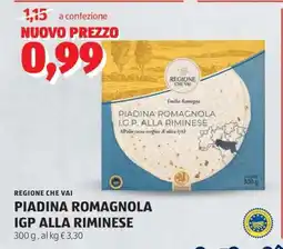 ALDI Piadina Romagnola IGP alla Riminese offerta