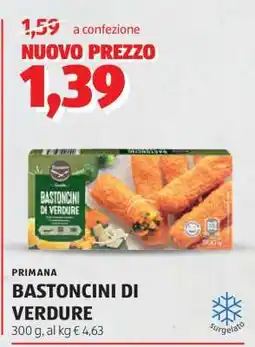 ALDI PRIMANA BASTONCINI DI VERDURE offerta