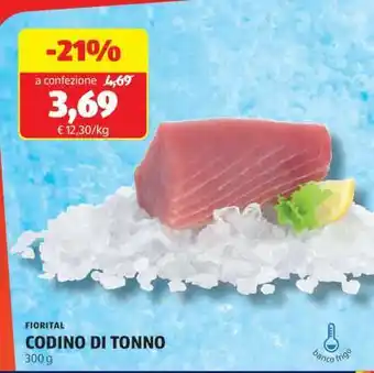 ALDI Fiorital Codino di Tonno offerta