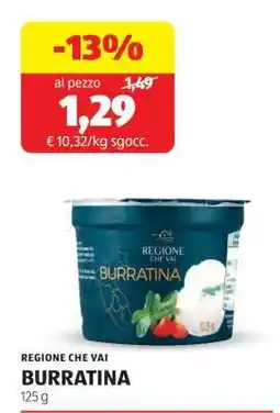 ALDI REGIONE CHE VAI BURRATINA offerta