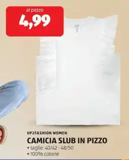 ALDI CAMICIA SLUB IN PIZZO offerta