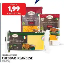 ALDI MEINE KÄSETHEKE CHEDDAR IRLANDESE offerta