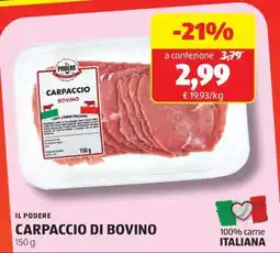 ALDI IL PODERE CARPACCIO DI BOVINO offerta