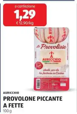 ALDI AURICCHIO PROVOLONE PICCANTE A FETTE offerta