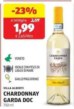 ALDI VILLA ALBERTI CHARDONNAY GARDA DOC offerta