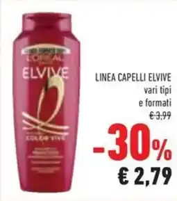 Conad L'oreal linea capelli elvive offerta