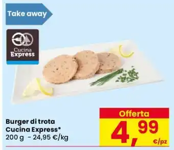 Eurospar Burger di trota offerta