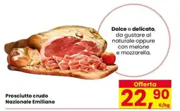 Eurospar Prosciutto crudo Nazionale Emiliano offerta