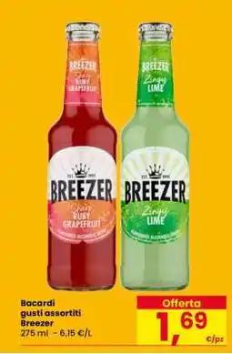 Eurospar Bacardi gusti assortiti Breezer offerta