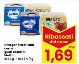 Eurospar Omogeneizzati alla carne gusti assortiti offerta