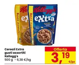 Eurospar Cereali Extra gusti assortiti Kellogg's offerta