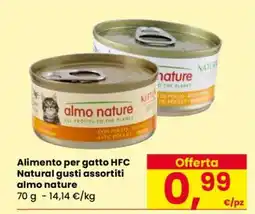 Eurospar Alimento per gatto HFC Natural gusti assortiti almo nature offerta