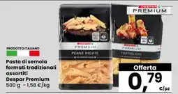 Eurospar Pasta di semola formati tradizionali assortiti offerta