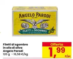 Eurospar FILETTI DI SGOMBRO IN OLIO DI OLIVA ANGELO PARODI offerta