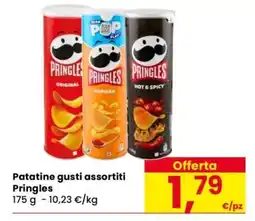 Eurospar Patatine gusti assortiti Pringles offerta