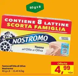 Eurospar Tonno all'olio di oliva Nostromo offerta