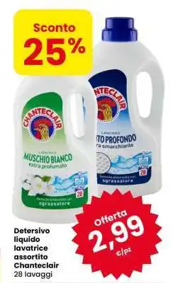 Eurospar Detersivo liquido lavatrice assortito Chanteclair offerta
